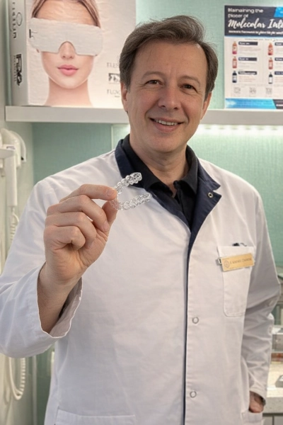 Dr. Boris Showcasing the Discreet Clear Aligner System