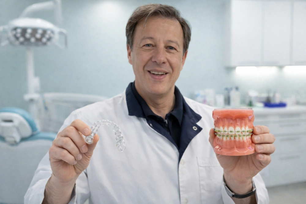 Dr. Lipovetskiy compares aligners and braces