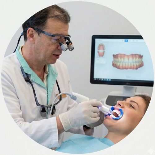 Diagnostic before mouth guards placement