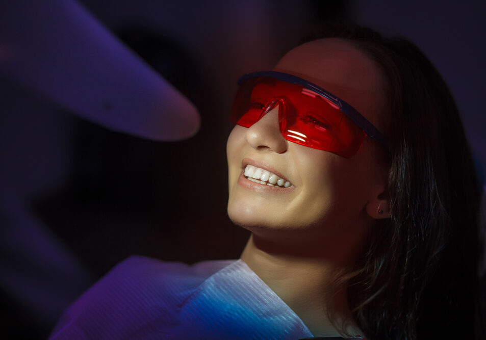 Close-up,Portrait,Of,A,Female,Patient,At,Dentist,In,The